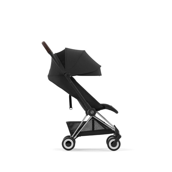 Cybex Coya прогулочная коляска Sepia Black, chrome brown frame  - Cybex