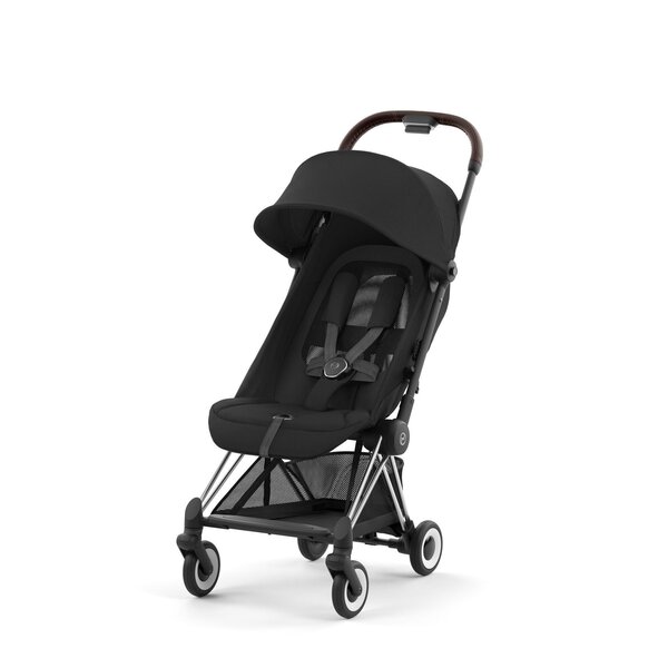 Cybex Coya прогулочная коляска Sepia Black, chrome brown frame  - Cybex