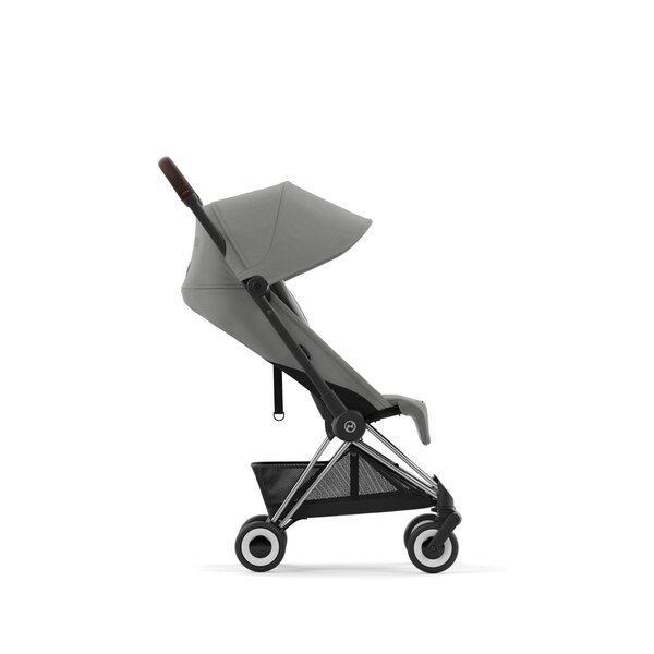 Cybex Coya прогулочная коляска Mirage Grey, chrome brown frame  - Cybex