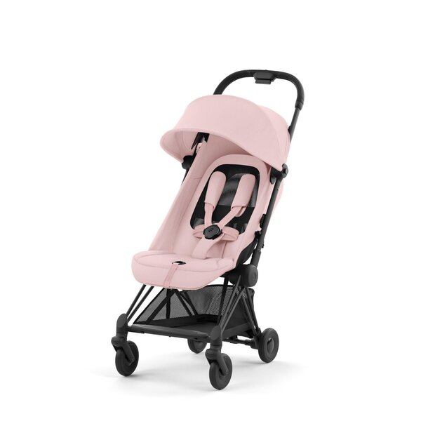 Cybex Coya pastaigu rati Peach Pink, matt black frame - Cybex