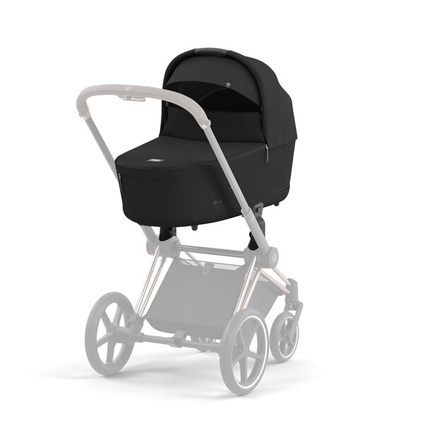 Cybex Priam V4 vežimėlio komplektas 2in1 Sepia Black, Frame Chrome Black , Cloud T automobilinė kėdutė - Cybex