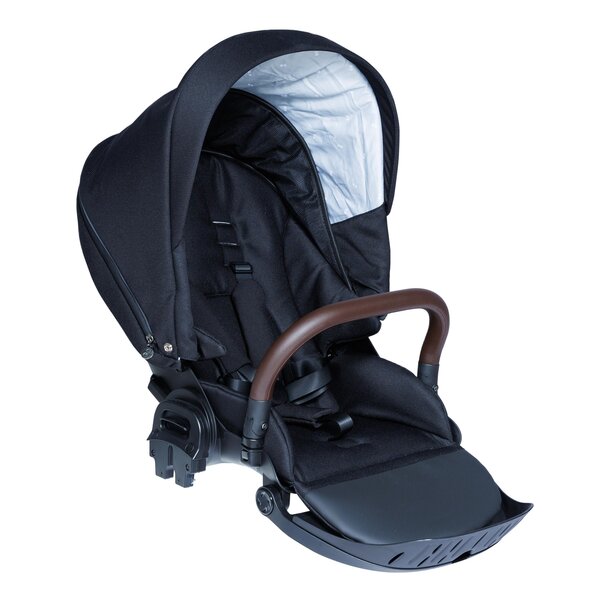 Nordbaby Active Plus stroller set Brilliant Black, frame Bronze Brown - Nordbaby