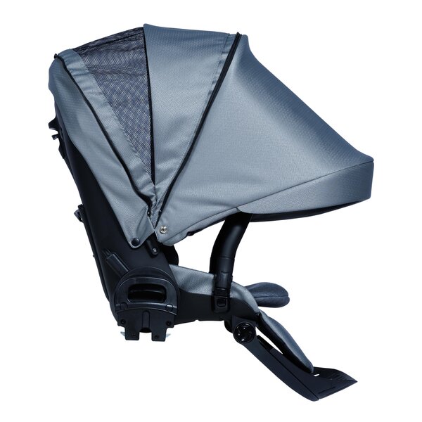 Nordbaby Active Lux stroller set Nickel Grey, Chrome frame - Nordbaby