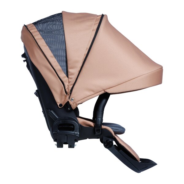 Nordbaby Active Lux stroller set Copper Beige, Chrome frame - Nordbaby