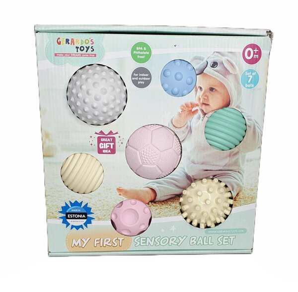 Gerardos Toys My First Sensory Ball Set 7pcs Multicolor - Gerardos Toys
