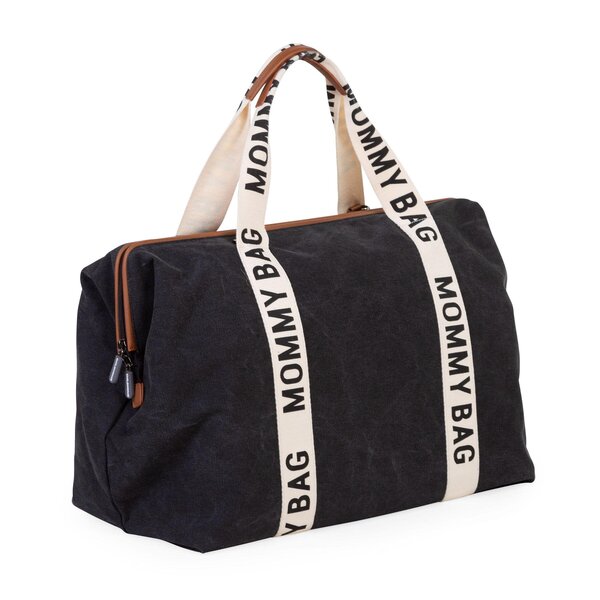 Childhome Mommy Bag soma Signature Canvas Black - Childhome