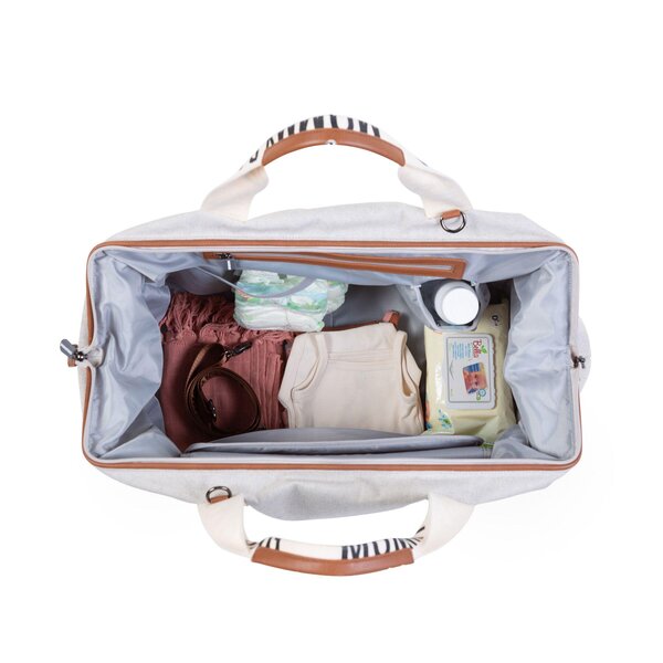 Childhome Mommy Bag soma Signature Canvas OffWhite - Childhome