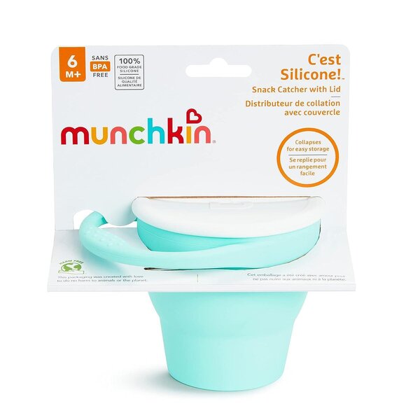 Munchkin Silicone snack catcher Mint - Munchkin