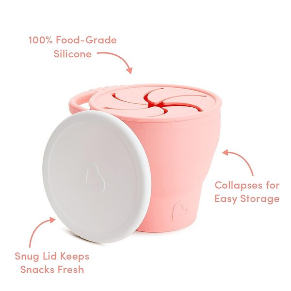 Munchkin Silicone snack catcher Coral - Munchkin