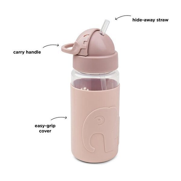 Done by Deer Easy-grip straw bottle 350ml, Elphee  - Done by Deer