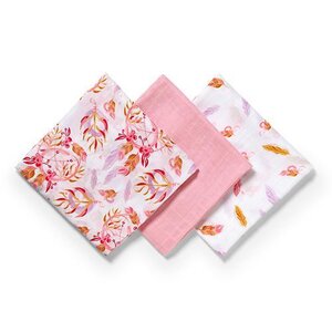 BabyOno bamboo autiņš 3 gab., Pink - BabyOno