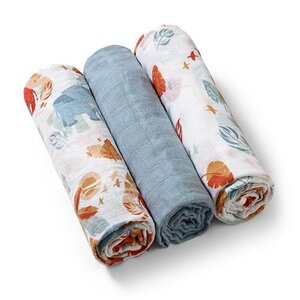 BabyOno Muslin diapers Super soft 3pcs Blue - Pippi
