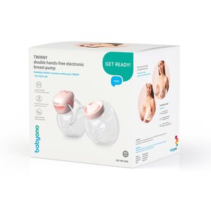 BabyOno 1002 Twinny double hands free electronic breast pump White - BabyOno