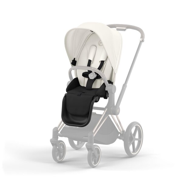 Cybex Priam V4 vežimėlio komplektas Off White + Frame Rose Gold - Cybex