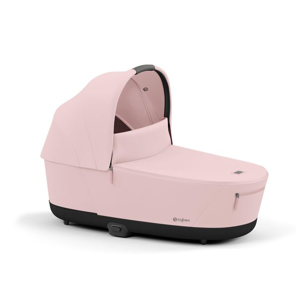 Cybex Priam V4 vežimėlio komplektas Peach Pink, Frame Chrome Brown - Cybex