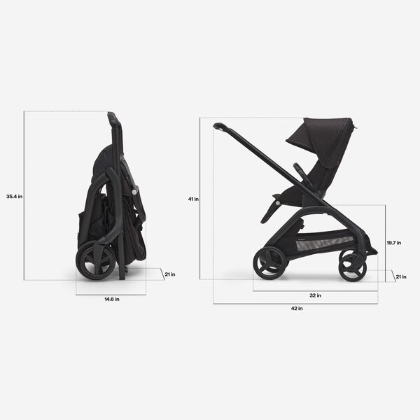 Bugaboo Dragonfly complete Black/Forest Green-Forest Green - Bugaboo
