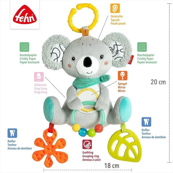 Fehn ratu / piekaramā rotaļlieta Activity Koala - Fehn