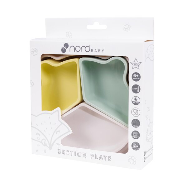 Nordbaby Silicone Section Bowl - Nordbaby