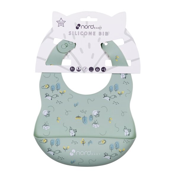 Nordbaby Silicone Bib Fox - Nordbaby