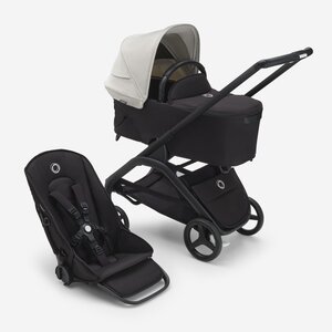 Bugaboo Dragonfly vankrikomplekt Misty White/Midnight Black/Black - Bugaboo