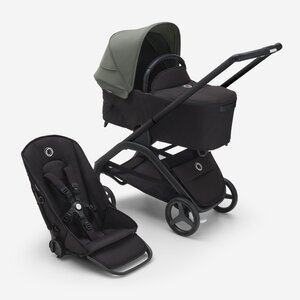 Bugaboo Dragonfly ratu komplekts Forest Green/Midnight Black/Black - Bugaboo