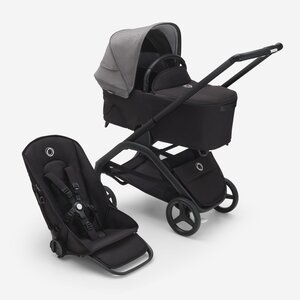 Bugaboo Dragonfly vankrikomplekt Grey Melange/Midnight Black/Black - Bugaboo