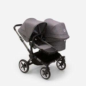 Bugaboo Donkey 5 Duo 2in1 ratu komplekts Graphite/Grey Melange, Grey Melange - Bugaboo