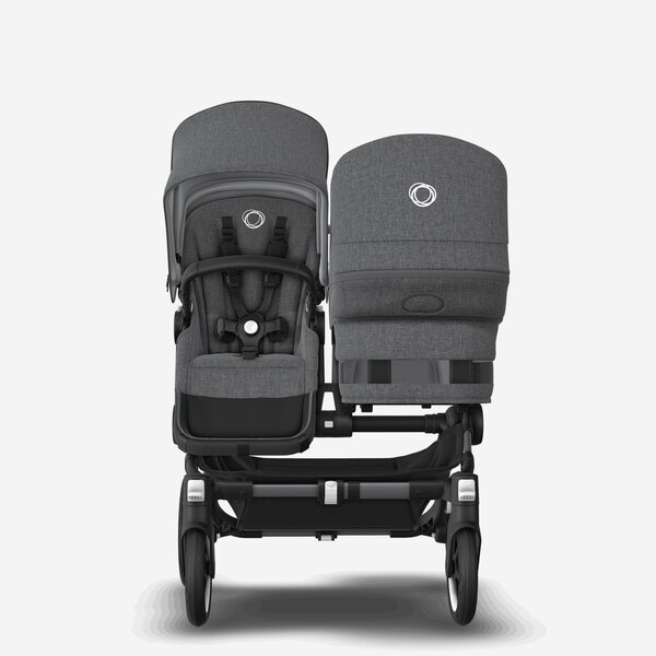Bugaboo Donkey 5 Duo 2in1 vankrikomplekt Graphite/Grey Melange, Grey Melange - Bugaboo