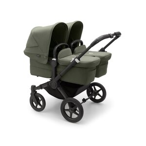 Bugaboo Donkey 5 dvīņu rati Black/Forest Green, Forest Green - Bugaboo