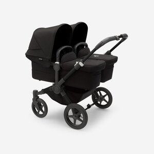 Bugaboo Donkey 5 dvīņu rati Black/Midnight Black, Midnight Black - Bugaboo