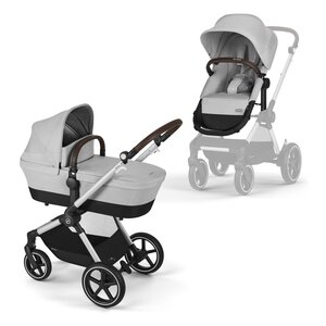 Cybex Eos Lux 2in1 vankrikomplekt Lava Grey, hõbedane raam - Cybex