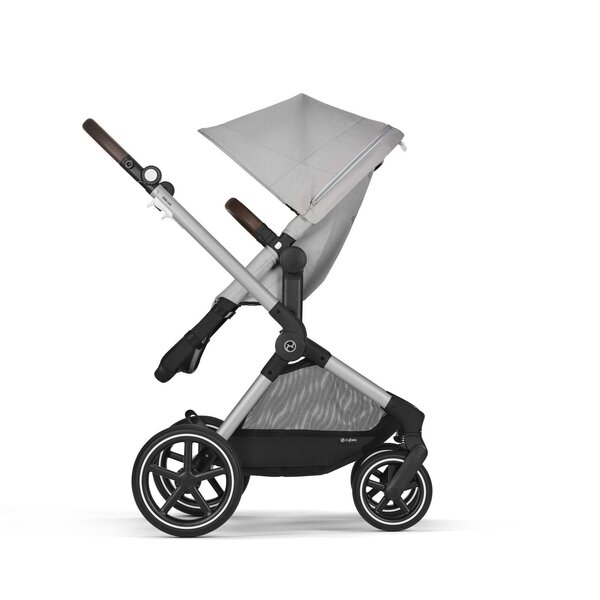 Cybex Eos Lux 2in1 vankrikomplekt Lava Grey, hõbedase raamiga - Cybex