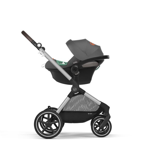 Cybex Eos Lux 2in1 vankrikomplekt Lava Grey, hõbedane raam - Cybex