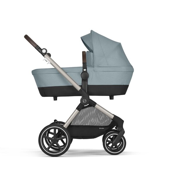 Cybex Eos Lux 2in1 vežimėlis Sky Blue, taupe frame - Cybex