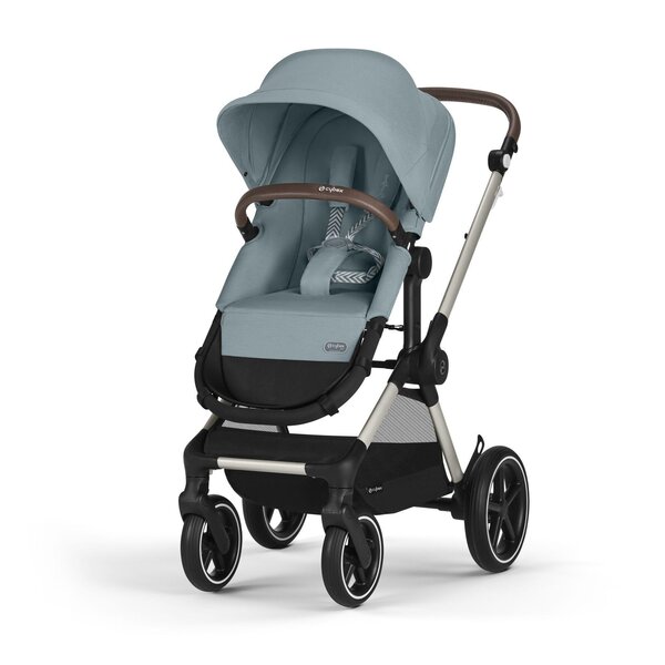 Cybex Eos Lux 2in1 vežimėlis Sky Blue, taupe frame - Cybex