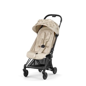 Cybex Coya прогулочная коляска Simply Flowers Beige, Matt Black  frame - Cybex