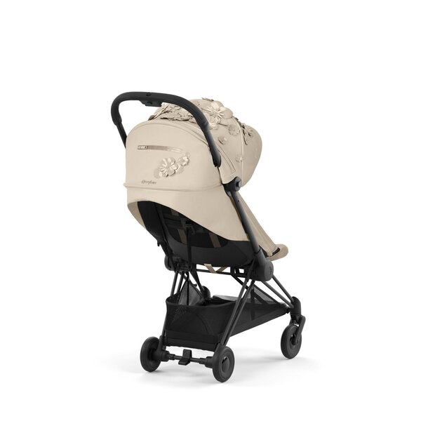 Cybex Coya vežimėlis Simply Flowers Beige, Matt Black frame - Cybex