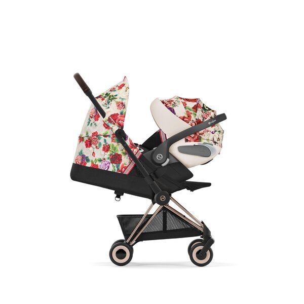 Cybex Coya vežimėlis Spring Blossom Beige, Rosegold frame - Cybex