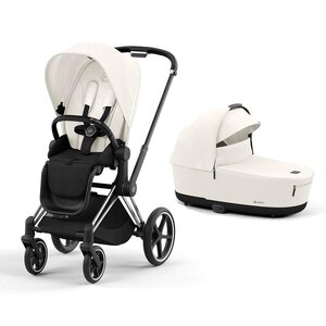 Cybex Priam V4 vankrikomplekt Off White, Chrome Black raamiga - Cybex