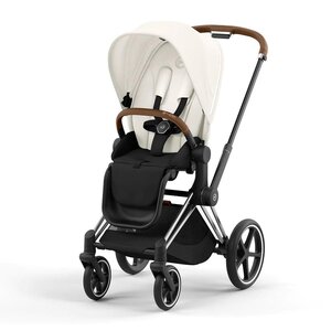 Cybex Priam V4 vankrikomplekt Off White, Chrome Brown raamiga - Cybex