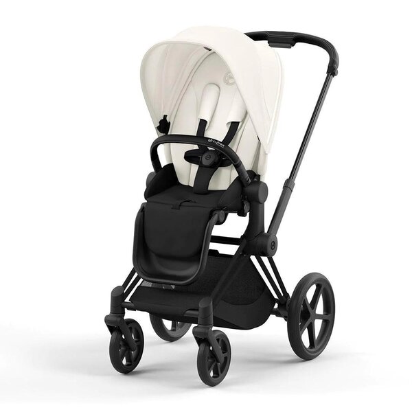 Cybex Priam V4 ratu komplekts Off White, Frame Matt Black - Cybex