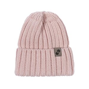 Nordbaby ribbed beanie hat Brian Pink - Nordbaby