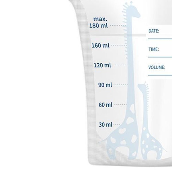 BabyOno piena uzglabāšanas maisiņi 180ml, 30 gab. - BabyOno