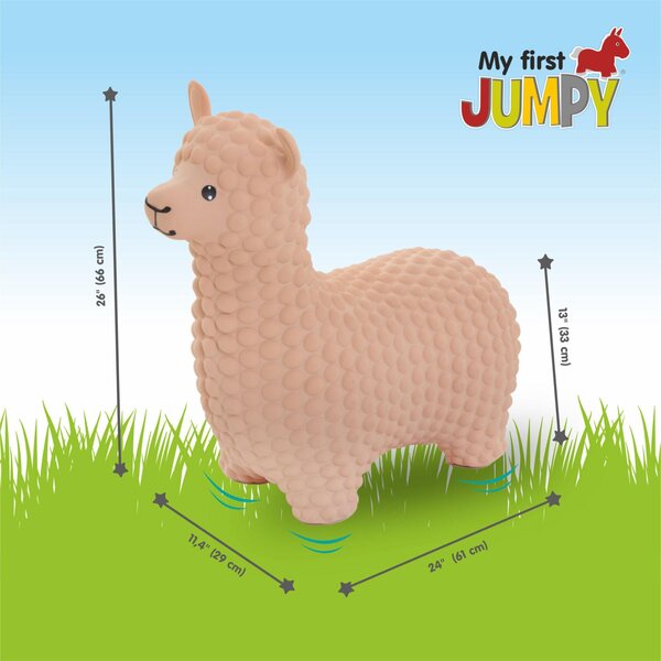 Gerardos Toys Jumpy hopper Alpaka Beige  - Gerardos Toys