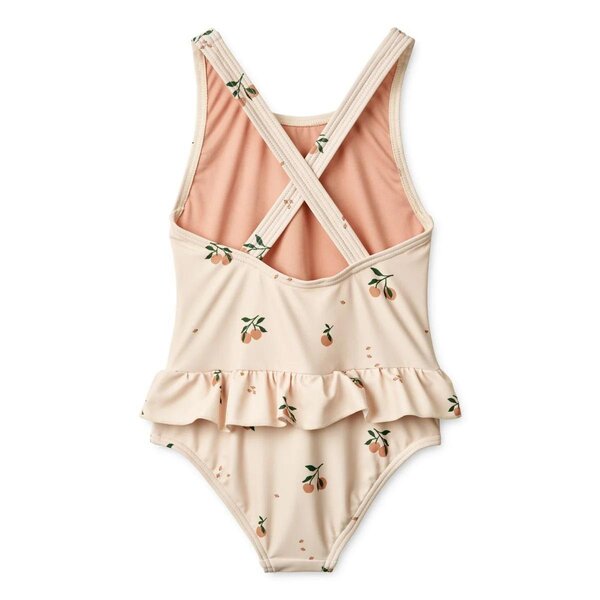 Liewood Amara printed swimsuit Peach/Sea shell - Liewood