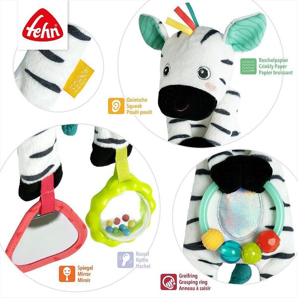 Fehn minkštas žaislas Bean bag Zebra - Fehn