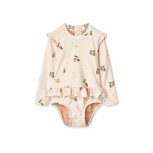 Liewood Sille Baby Printed maudymosi kostiumėlis Peach/Sea Shell - Liewood