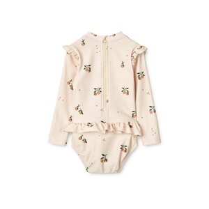 Liewood Sille Baby Printed maudymosi kostiumėlis Peach/Sea Shell - Liewood