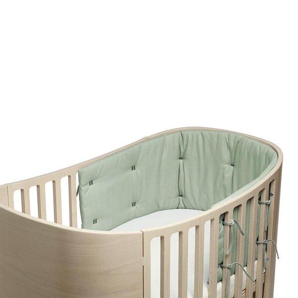 Leander bumper for Classic baby cot, Sage Green - Leander