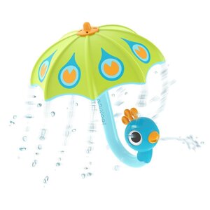 Yookidoo bath toy Fill N Rain Peacock Umbrella Green - Yookidoo